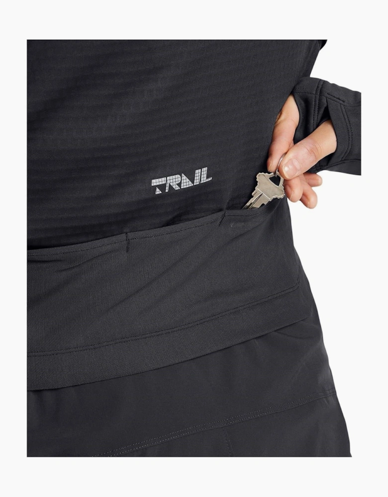 Trail Run Zip Neck Long Sleeve Tech Top