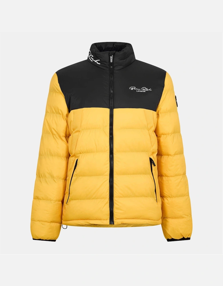 Lydn Color Block Zipped Pocket Puffer Jacket