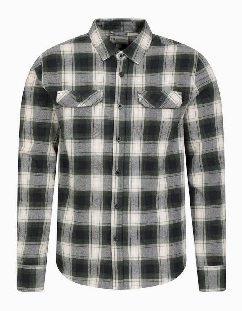 Mountain Warehouse Mens Trace Flannel Shirt (Pack of 2)
