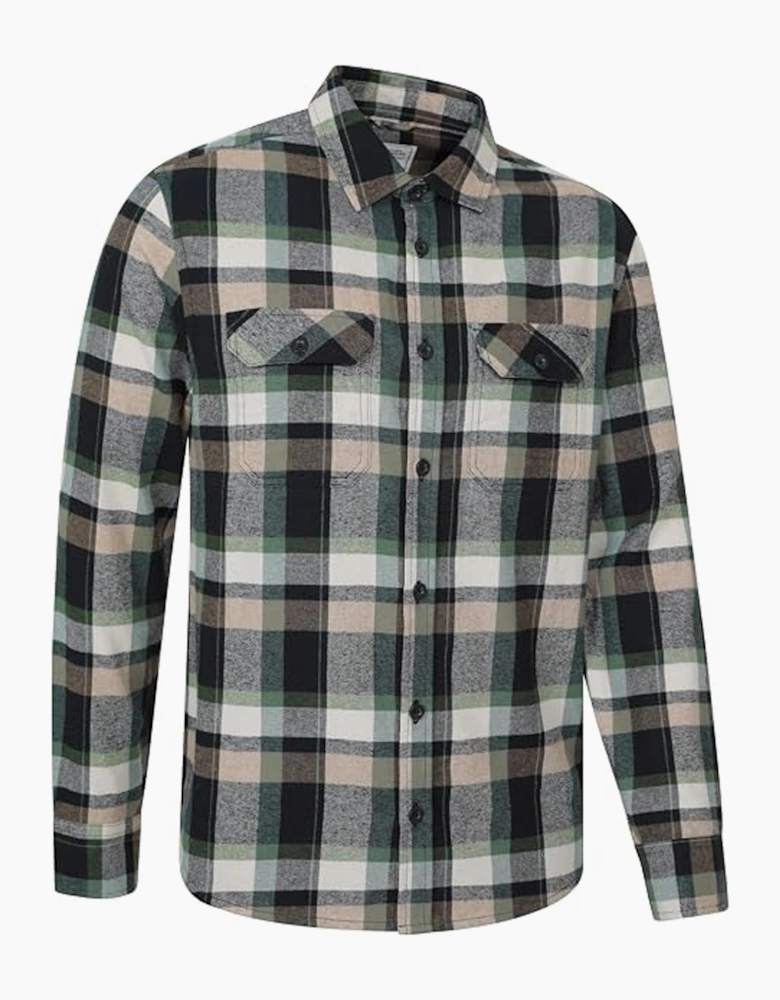 Mountain Warehouse Mens Trace Flannel Shirt (Pack of 2)