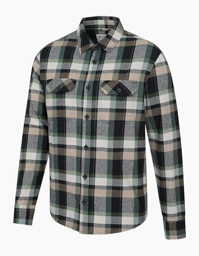 Mountain Warehouse Mens Trace Flannel Shirt (Pack of 2)