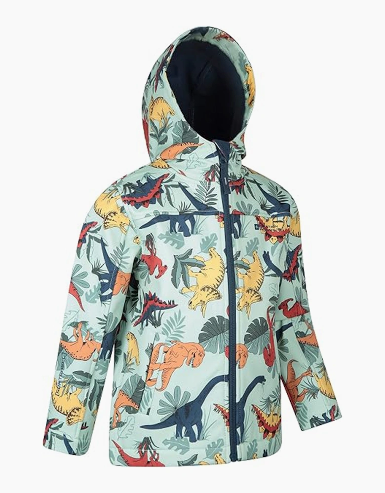 Mountain Warehouse Childrens/Kids Exodus Printed Softshell Water Resistant Jacket