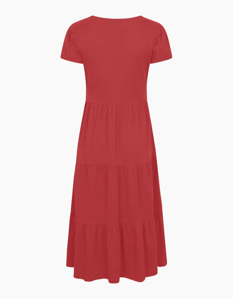 Mountain Warehouse Womens/Ladies Malaga Tiered Broderie Sleeve Dress