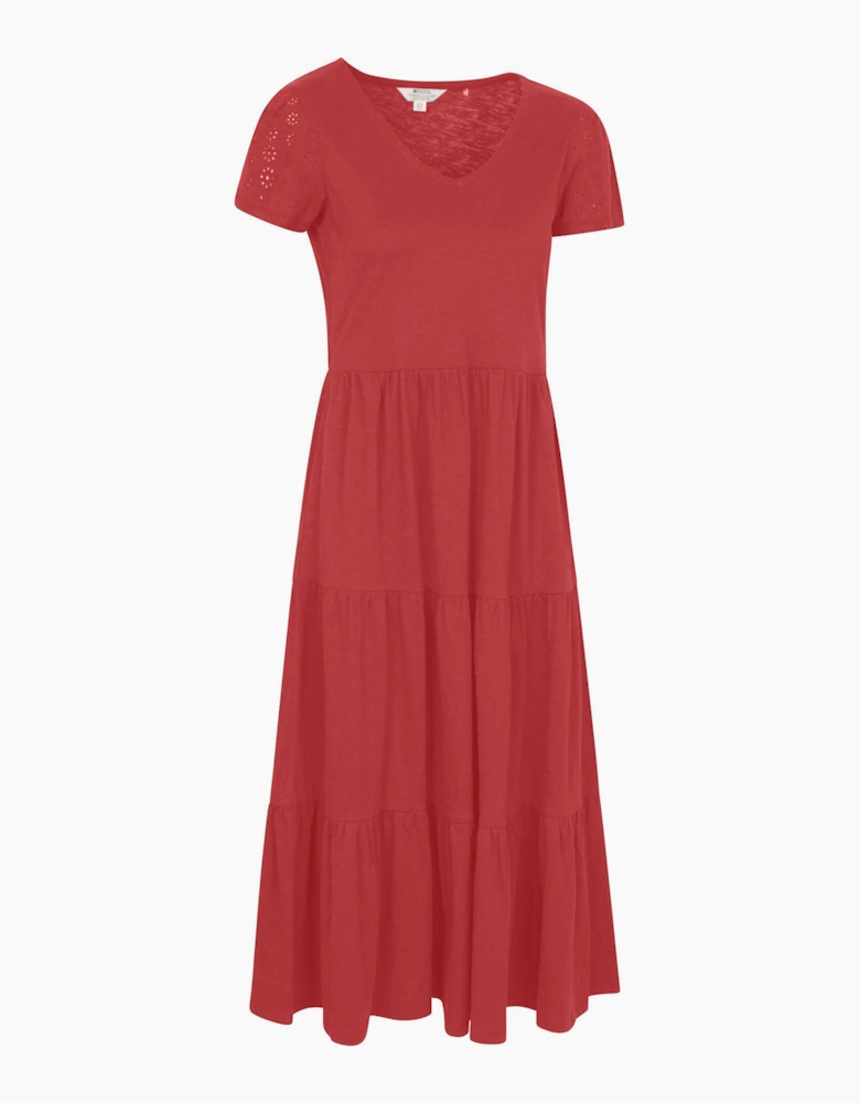 Mountain Warehouse Womens/Ladies Malaga Tiered Broderie Sleeve Dress