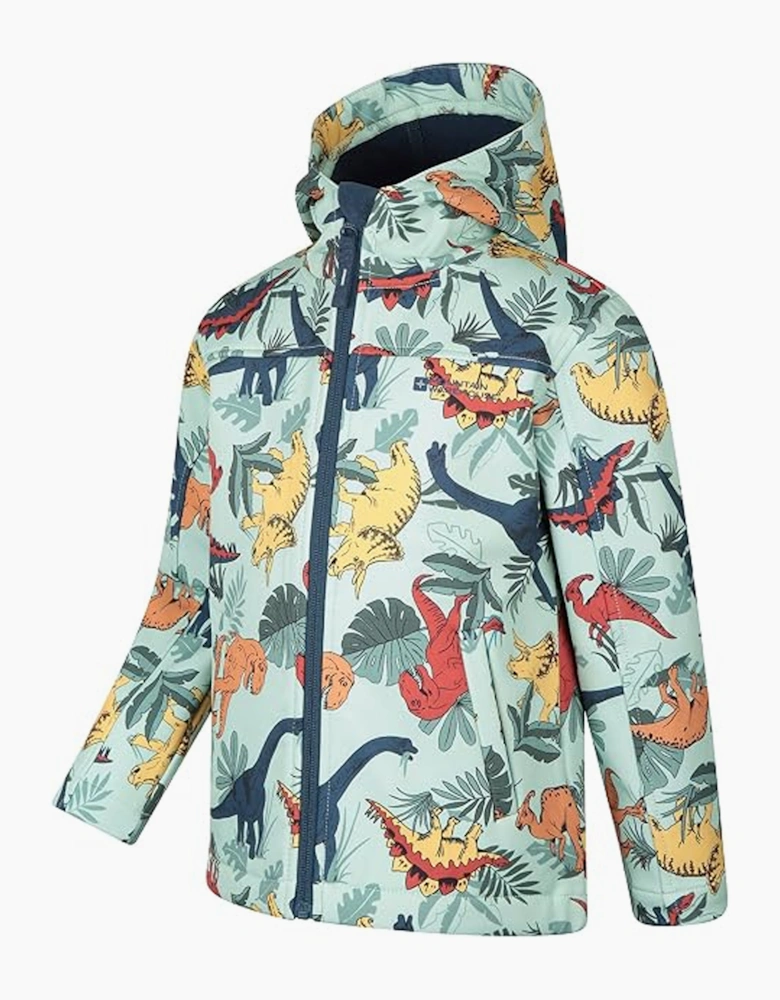 Mountain Warehouse Childrens/Kids Exodus Printed Softshell Water Resistant Jacket