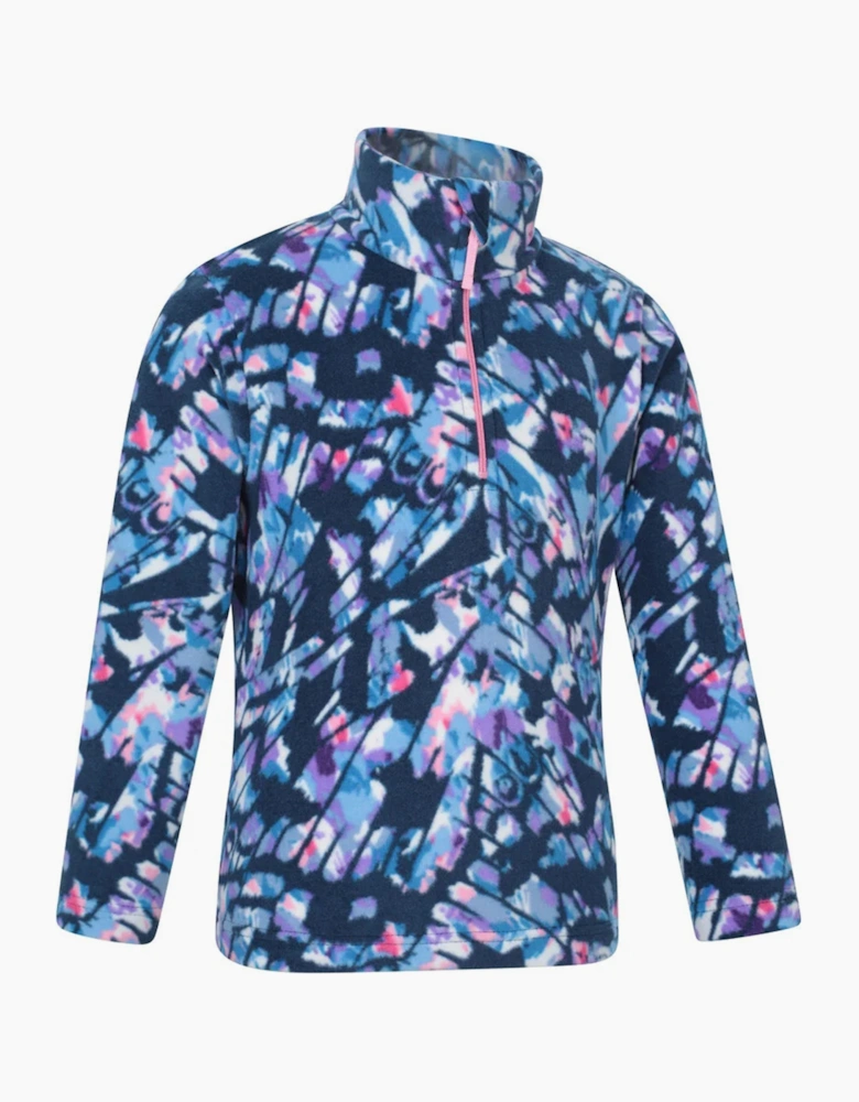 Mountain Warehouse Childrens/Kids Endeavour Abstract Half Zip Fleece Top