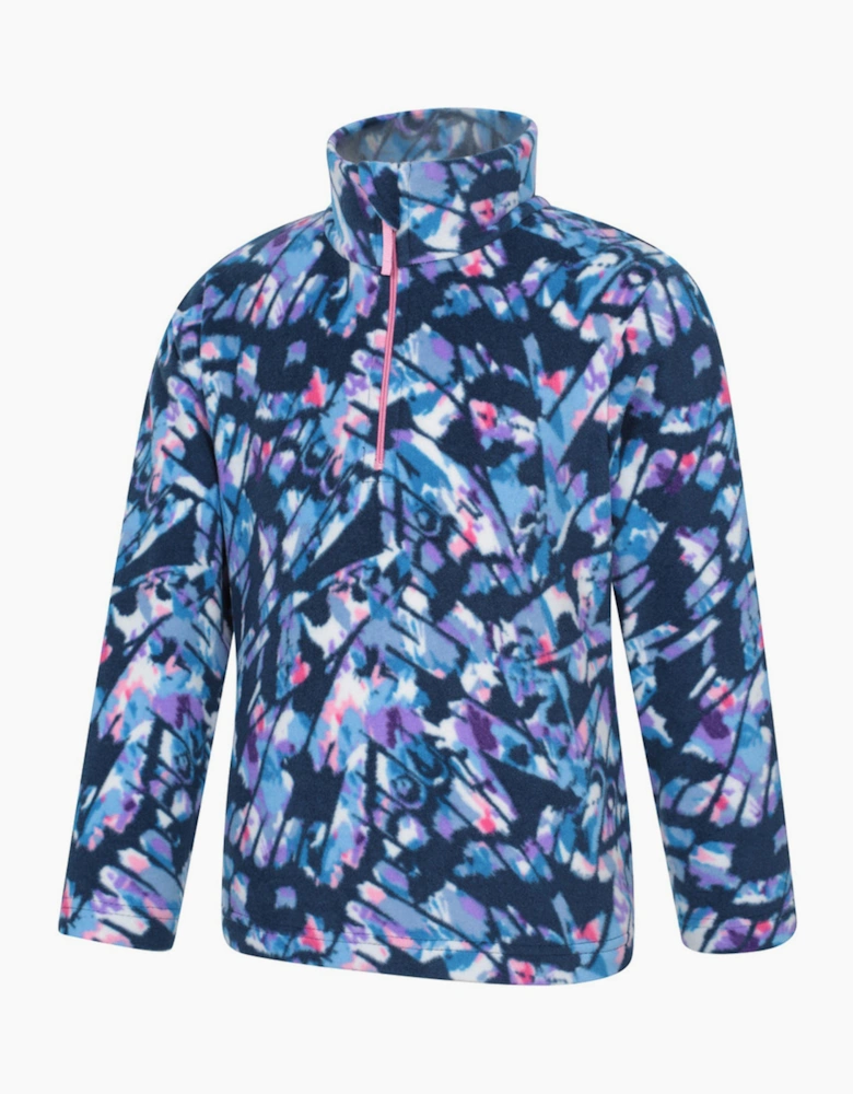 Mountain Warehouse Childrens/Kids Endeavour Abstract Half Zip Fleece Top