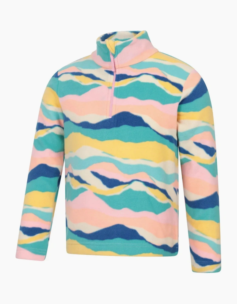 Mountain Warehouse Childrens/Kids Endeavour Abstract Half Zip Fleece Top
