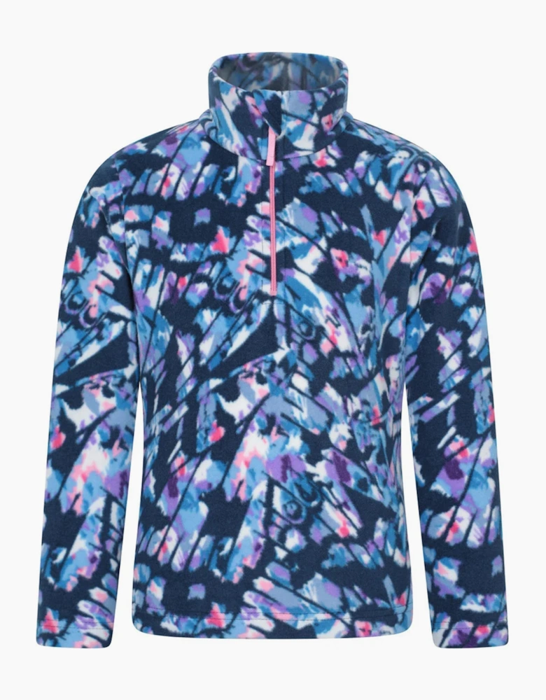 Mountain Warehouse Childrens/Kids Endeavour Abstract Half Zip Fleece Top