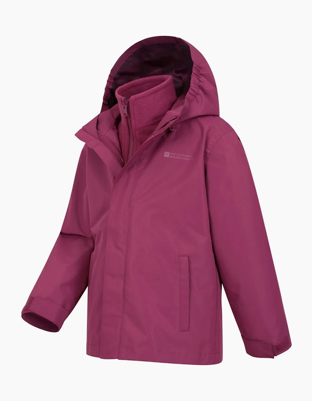 Mountain Warehouse Childrens/Kids Fell 3 in 1 Water Resistant Jacket, 5 of 4