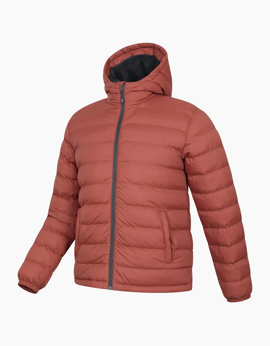 Mountain Warehouse Mens Seasons Faux Fur Lined Padded Jacket