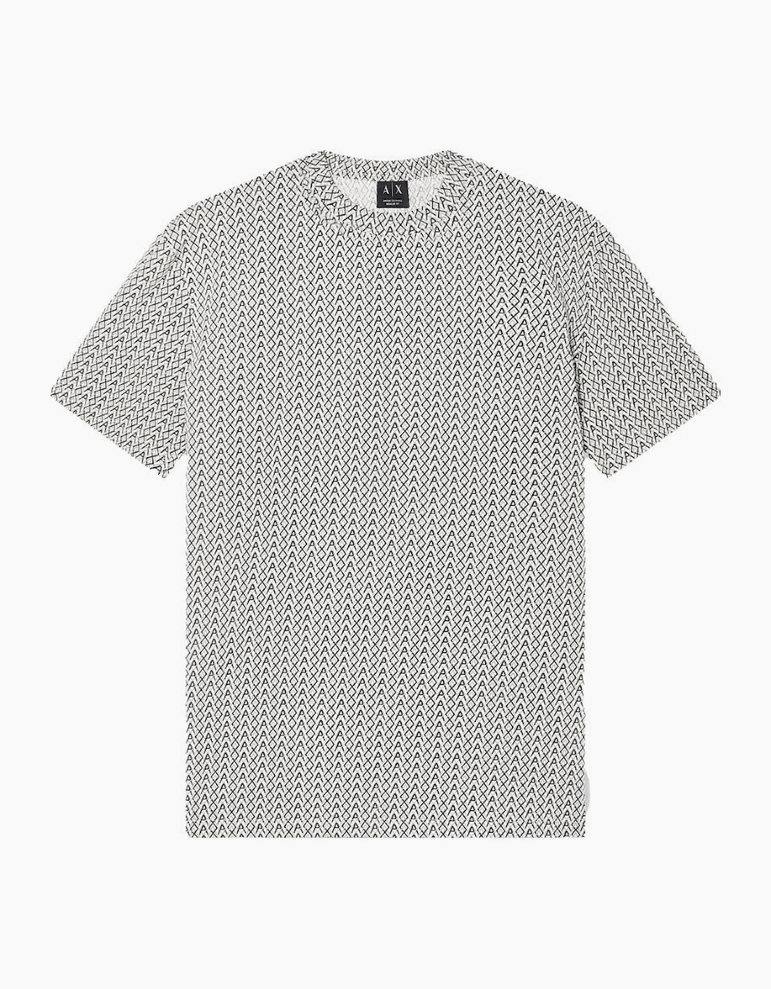 Armani Exchange XM001798_AF10356 AX All Over Print T-shirt - Beige, 3 of 2