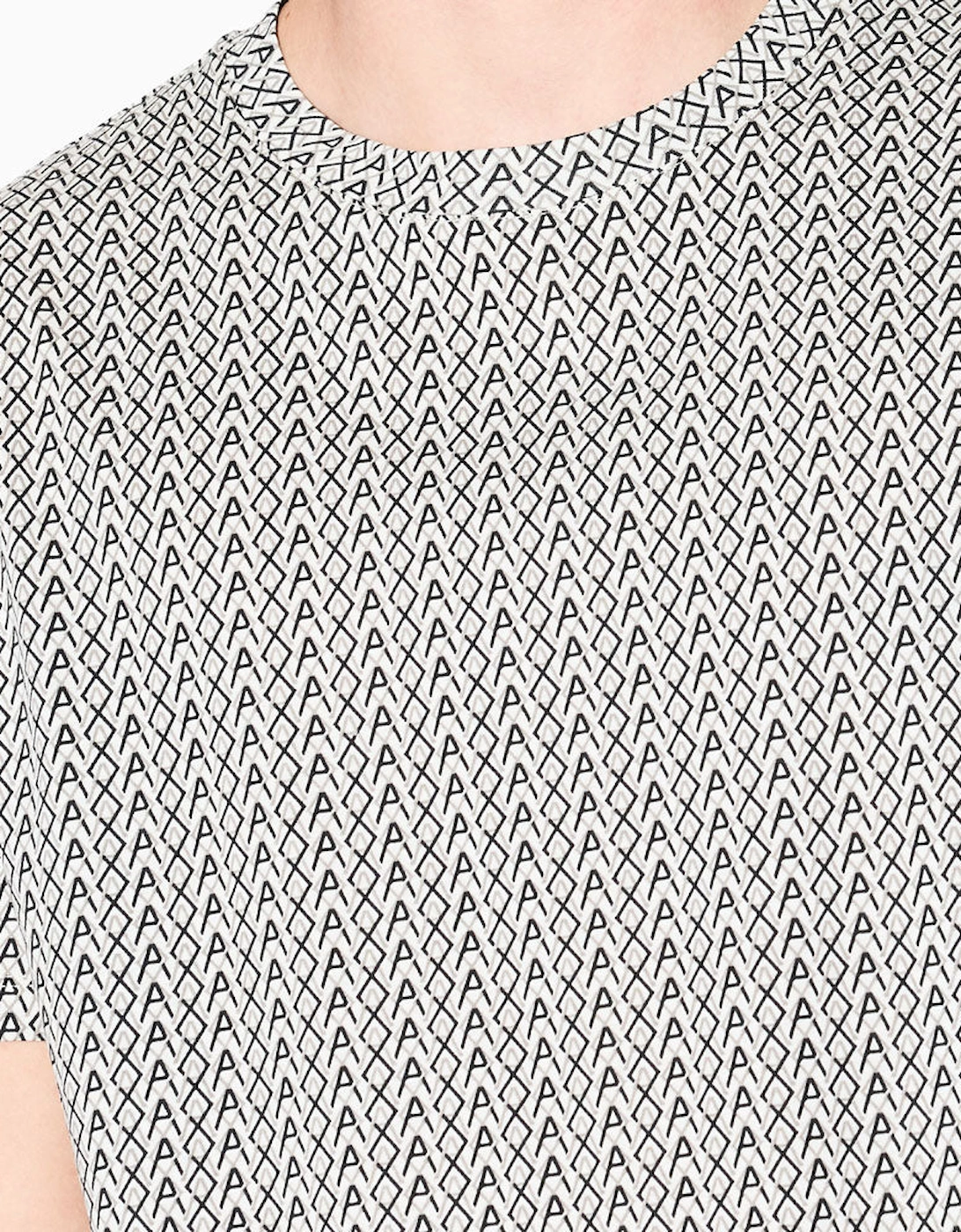 Armani Exchange XM001798_AF10356 AX All Over Print T-shirt - Beige