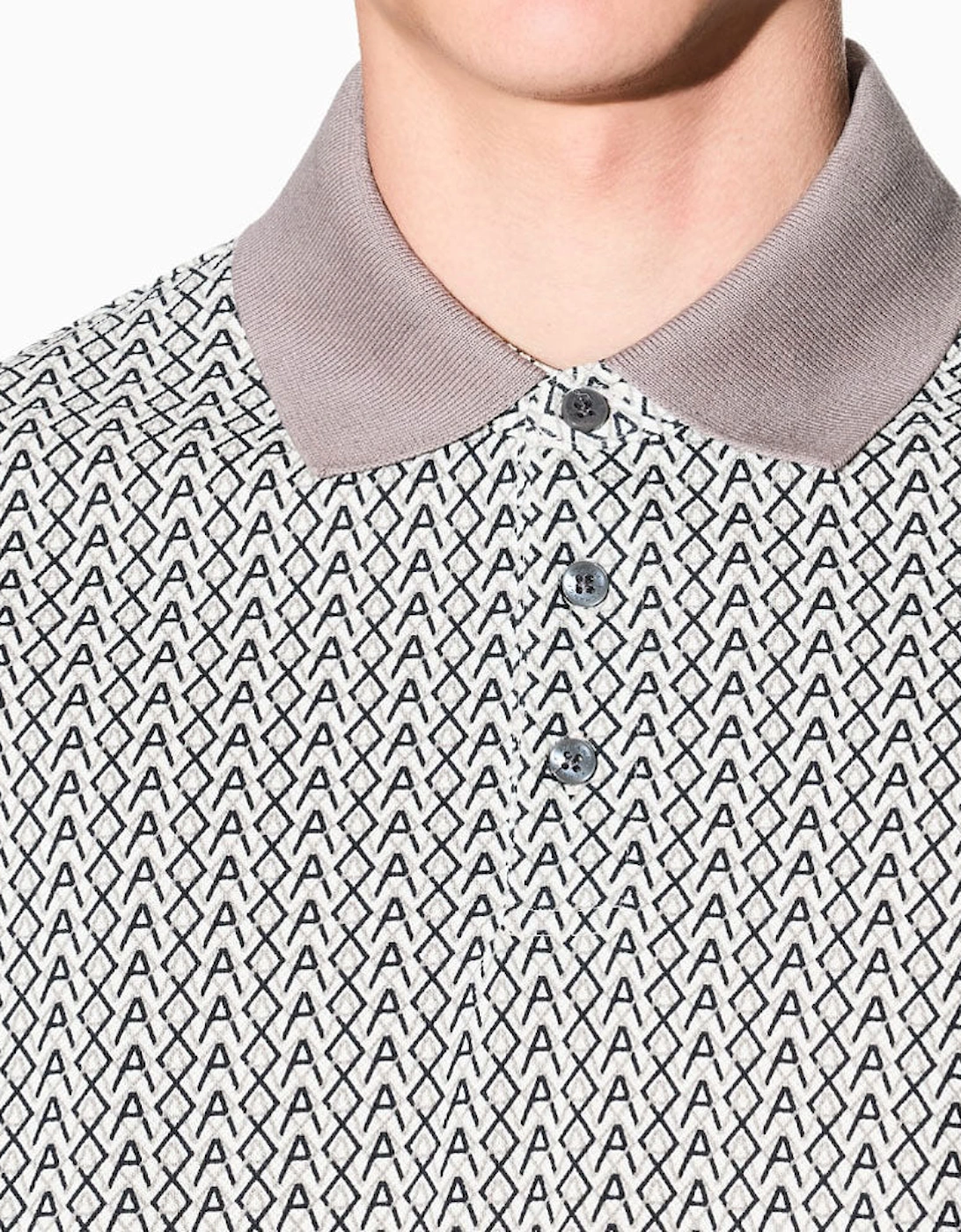 Armani Exchange All over Print Piquet Polo shirt - XM002015 AF10366 - Beige