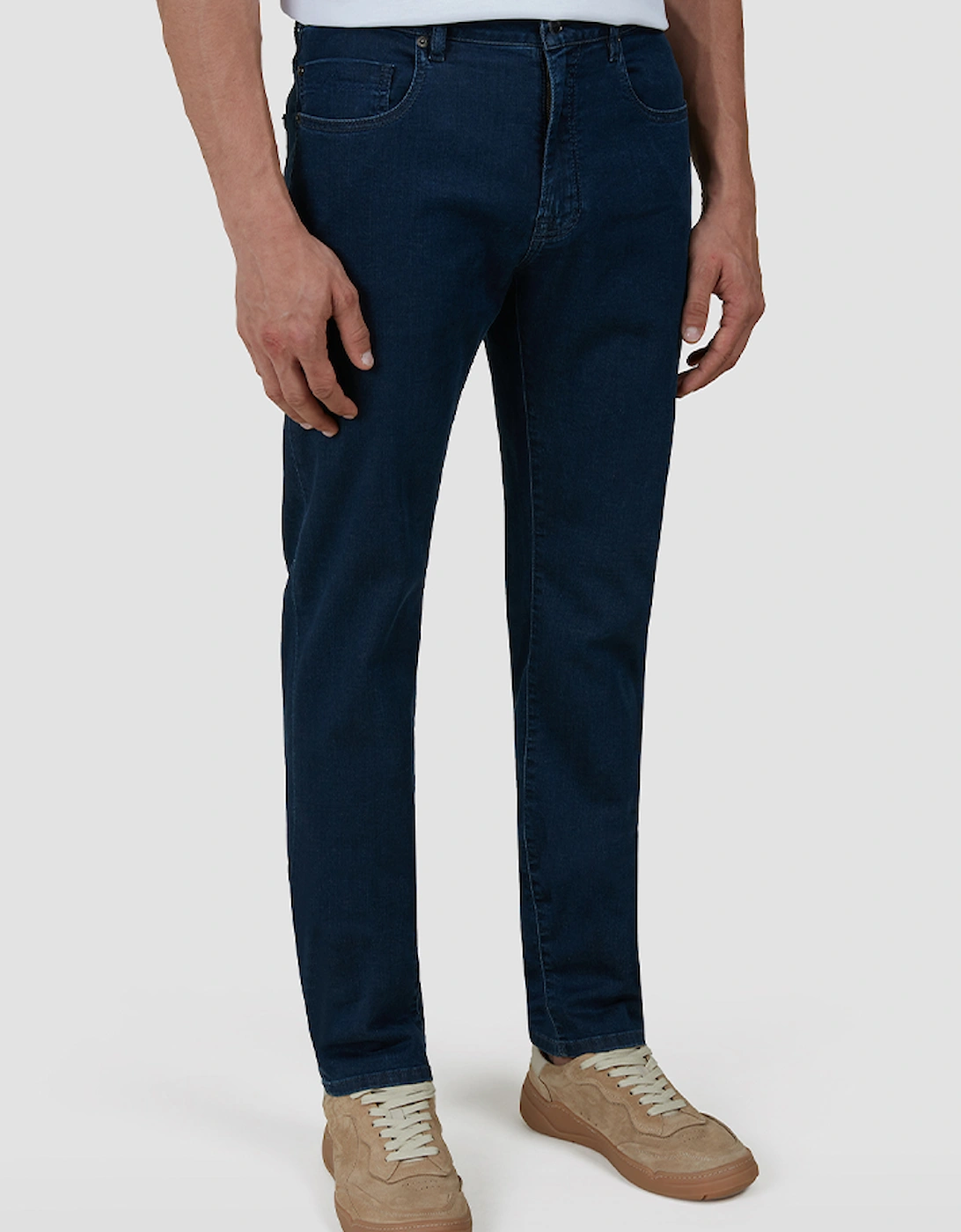 Paul & Shark Unisex Blue Giza Cotton Stretch Denim Jeans - Size 50