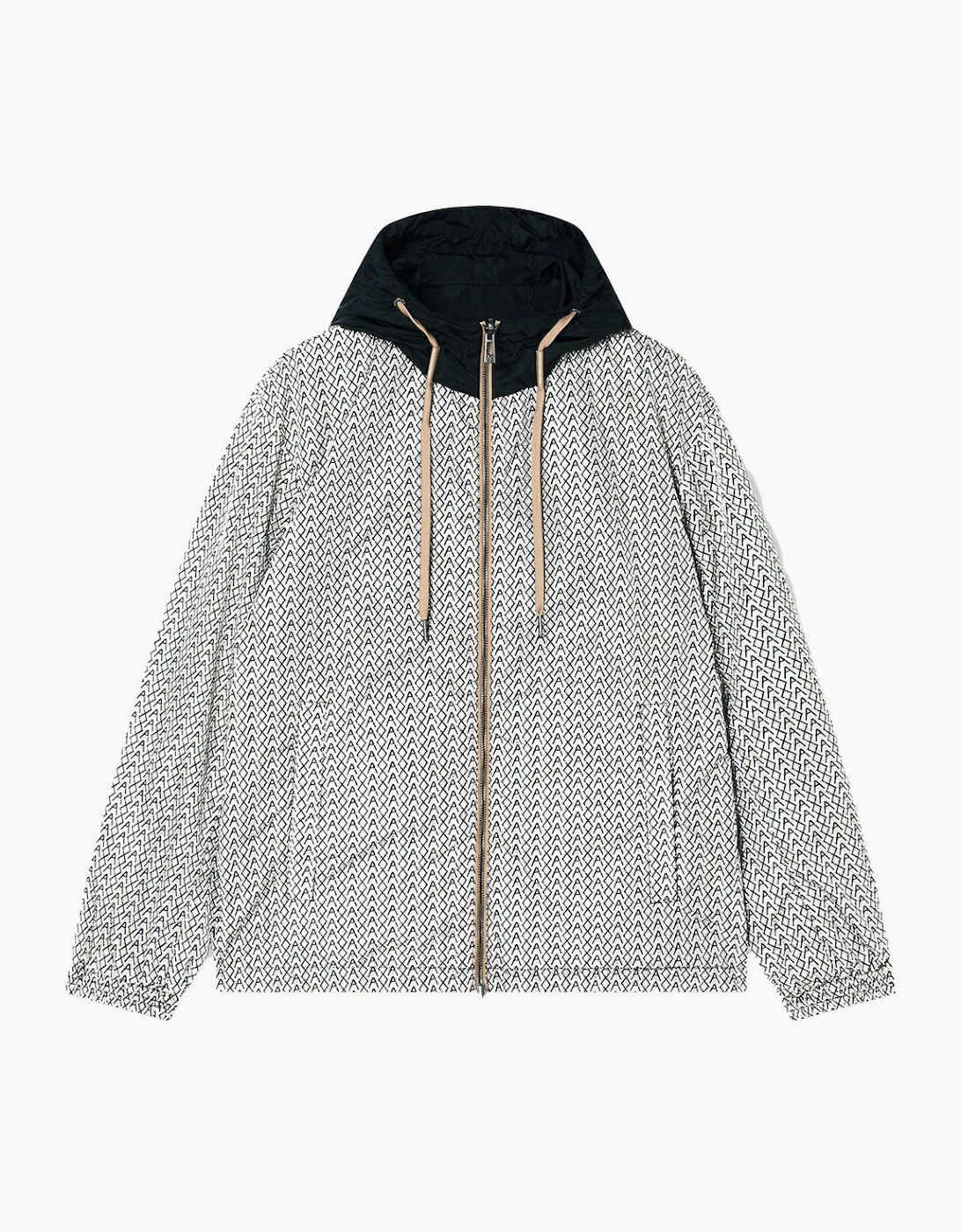Armani Exchange Reversible AX Monogram Logo/Black Windbreaker Jacket XM001830 AF18579 M0245M, 5 of 4
