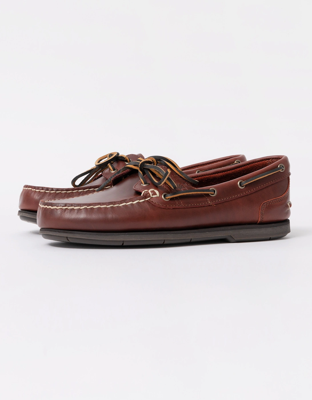 Timberland Men's Timberland Mens Classic 2-Eye Leather Boat Shoe - Brown