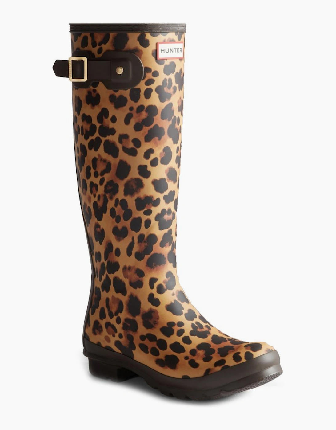 Hunter Women's Brown Original Tall Leopard Wellingtons - Size 5