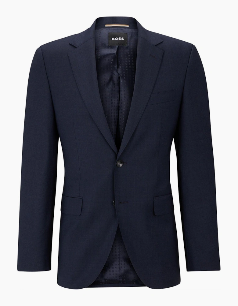 Jeckson Solid Patterned Notch Collared Suit Jacket