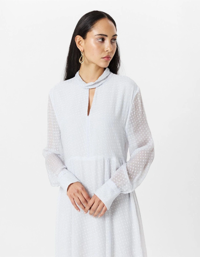 High Neck Maxi A-Line Dress