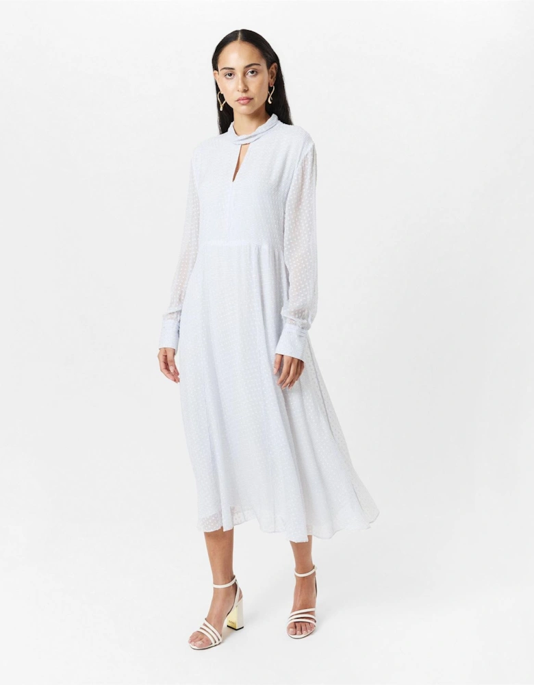 High Neck Maxi A-Line Dress