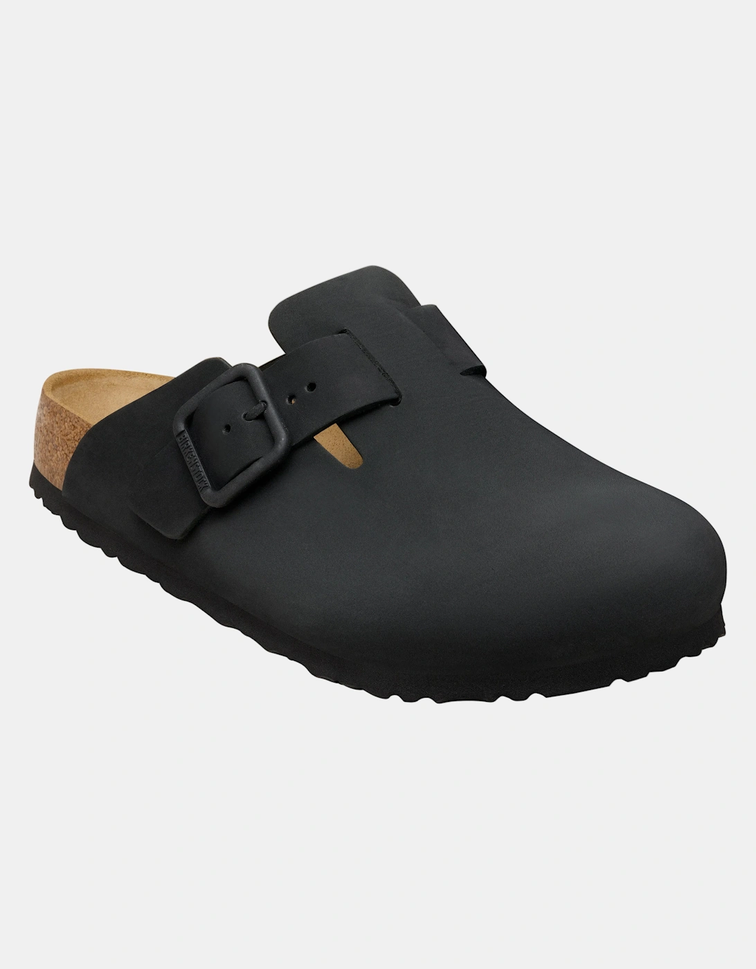 Birkenstock Women's Birkenstock Boston Wire Buckle Nubuck Leather Womens Clogs - Black