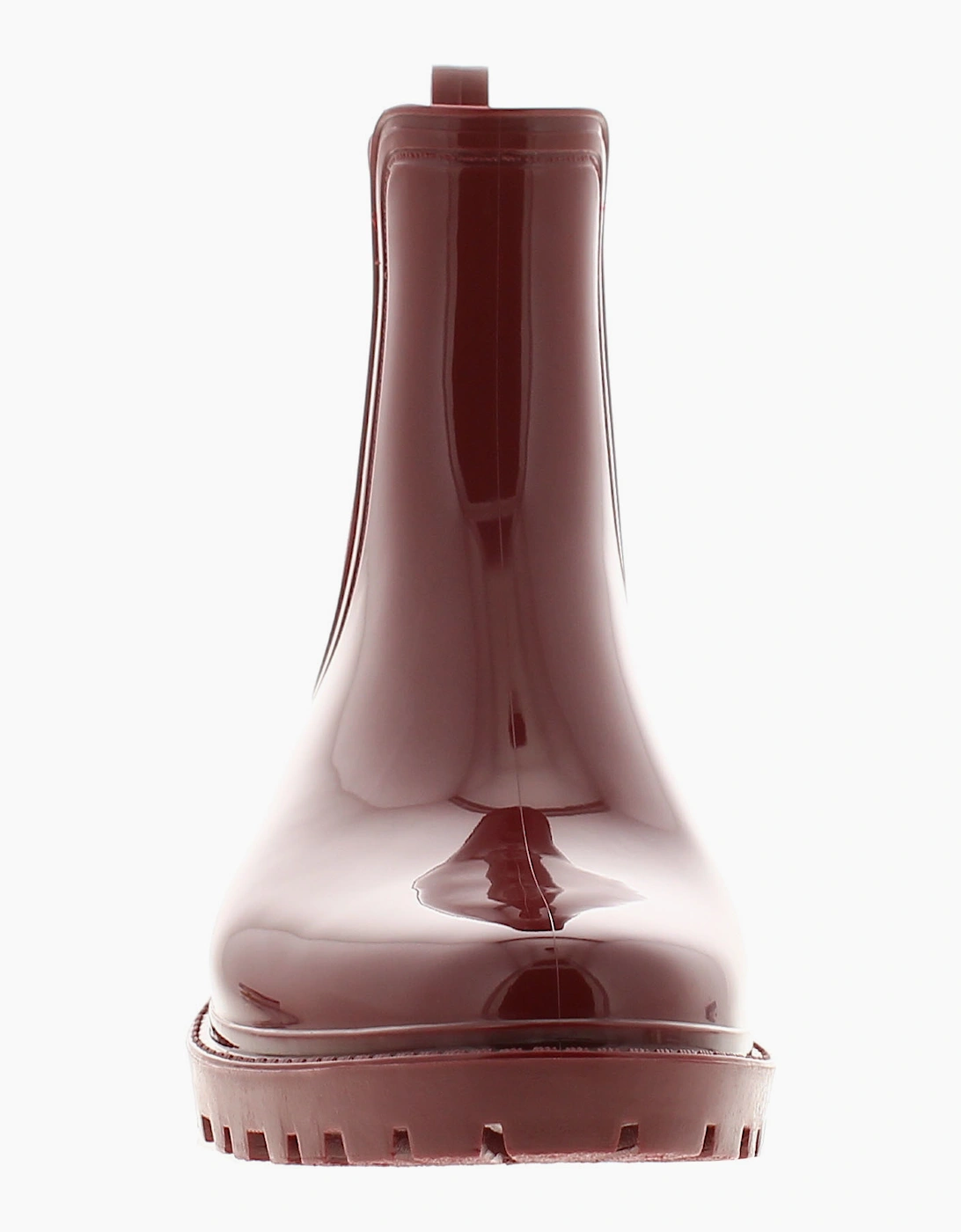 Platino Womens Ankle Wellies Splash Slip On burgundy UK Size
