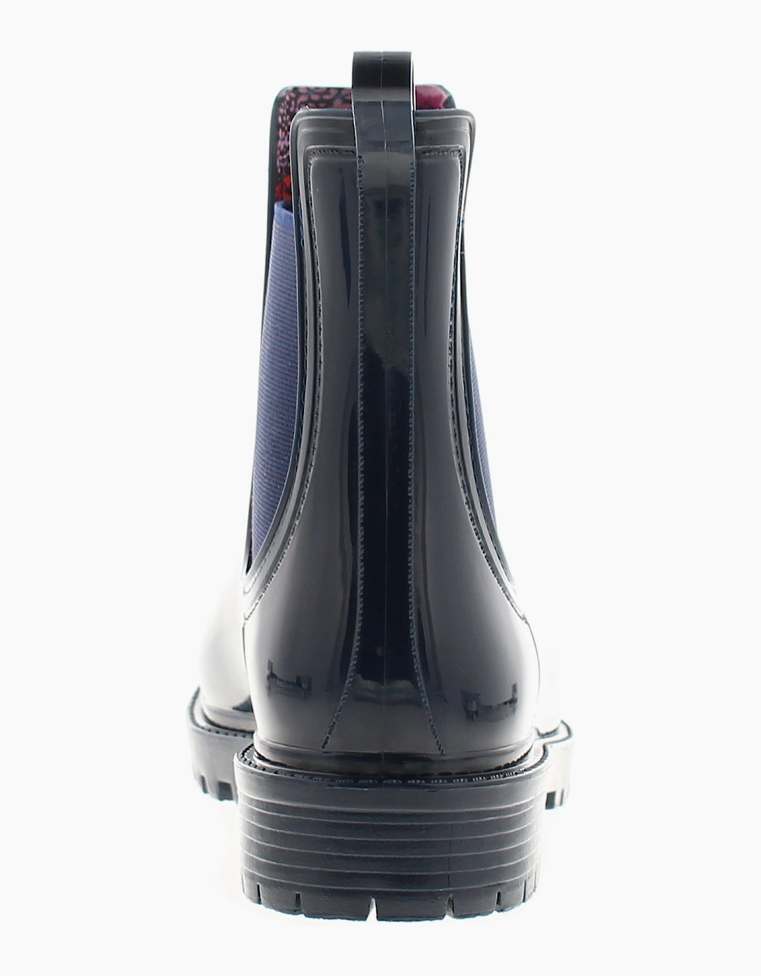 Platino Womens Ankle Wellies Splash Slip On navy UK Size