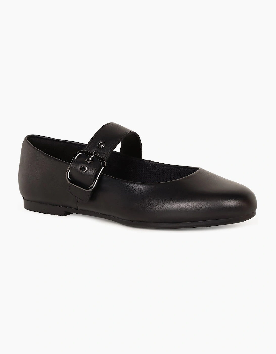 Clarks Girls Black 'S Porto Tap Y Senior School Shoes - Size: F (Standard)/7 (Older) Kids