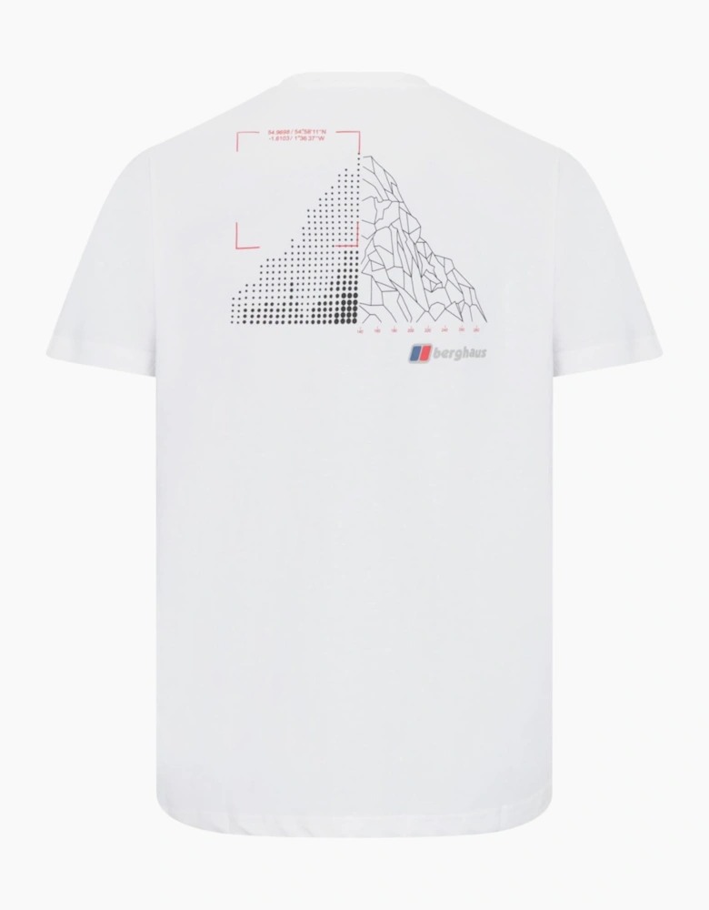 Berghaus Mens T Shirt Mountain Coordinates Crew Neck Short Sleeve Cotton Tee