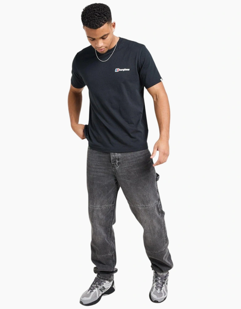 Berghaus Mens T Shirt Mountain Coordinates Crew Neck Short Sleeve Cotton Tee