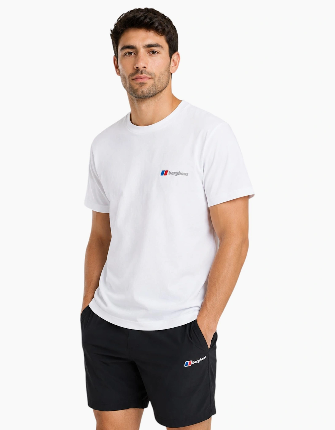 Berghaus Mens T Shirt Mountain Coordinates Crew Neck Short Sleeve Cotton Tee