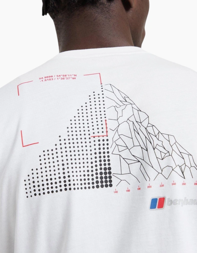 Berghaus Mens T Shirt Mountain Coordinates Crew Neck Short Sleeve Cotton Tee