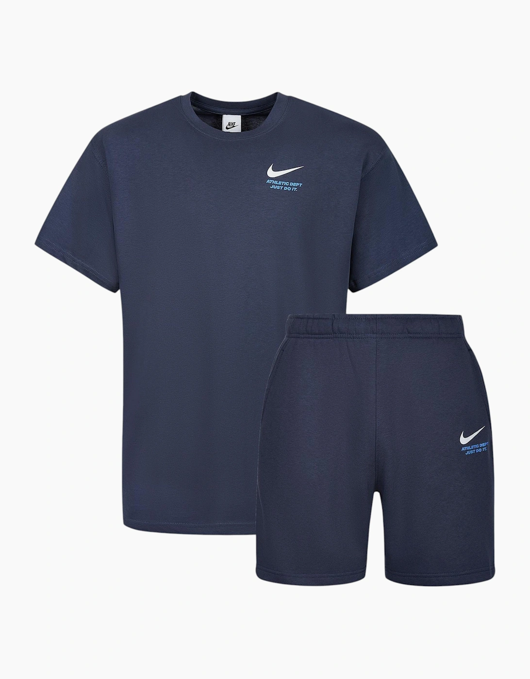 Nike Mens T Shirt Short Set Co Ords Athletic Swoosh Cotton Sportswear Summer Set