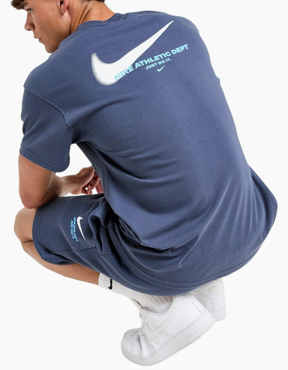 Nike Mens T Shirt Short Set Co Ords Athletic Swoosh Cotton Sportswear Summer Set