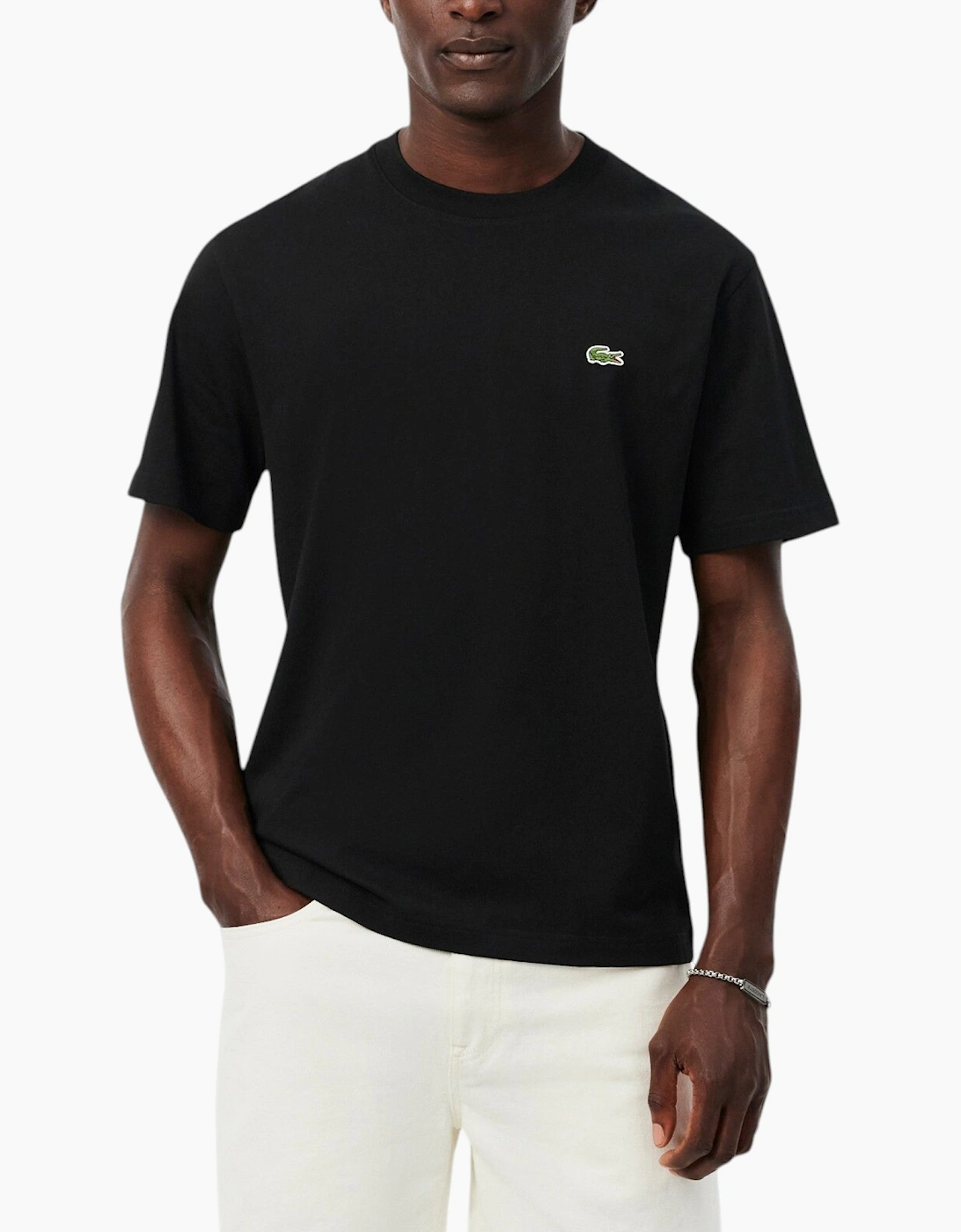 Lacoste Mens T Shirt TH7318 Classic Fit Crew Neck Short Sleeve Summer Tee