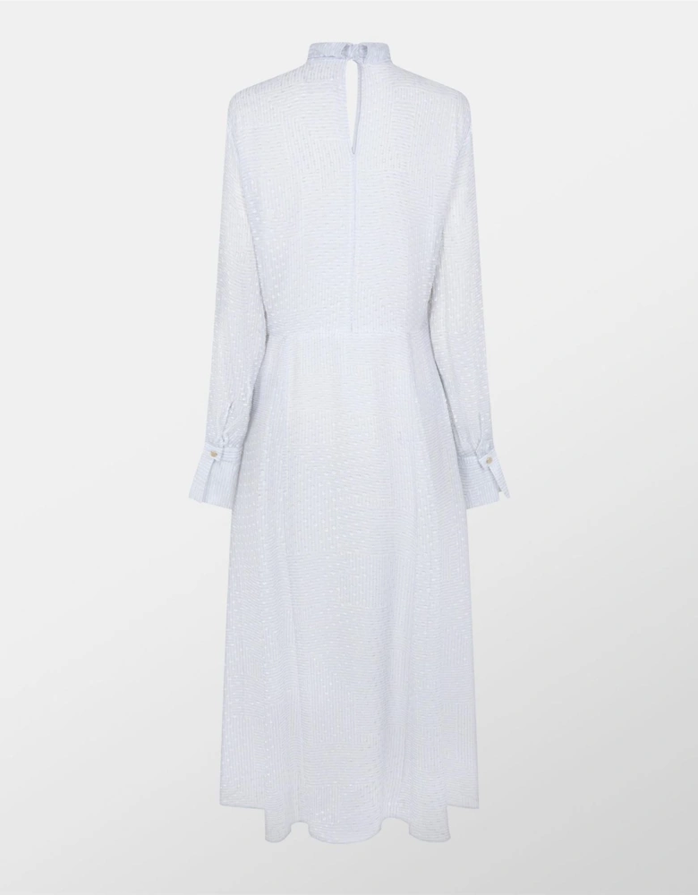 High Neck Maxi A-Line Dress