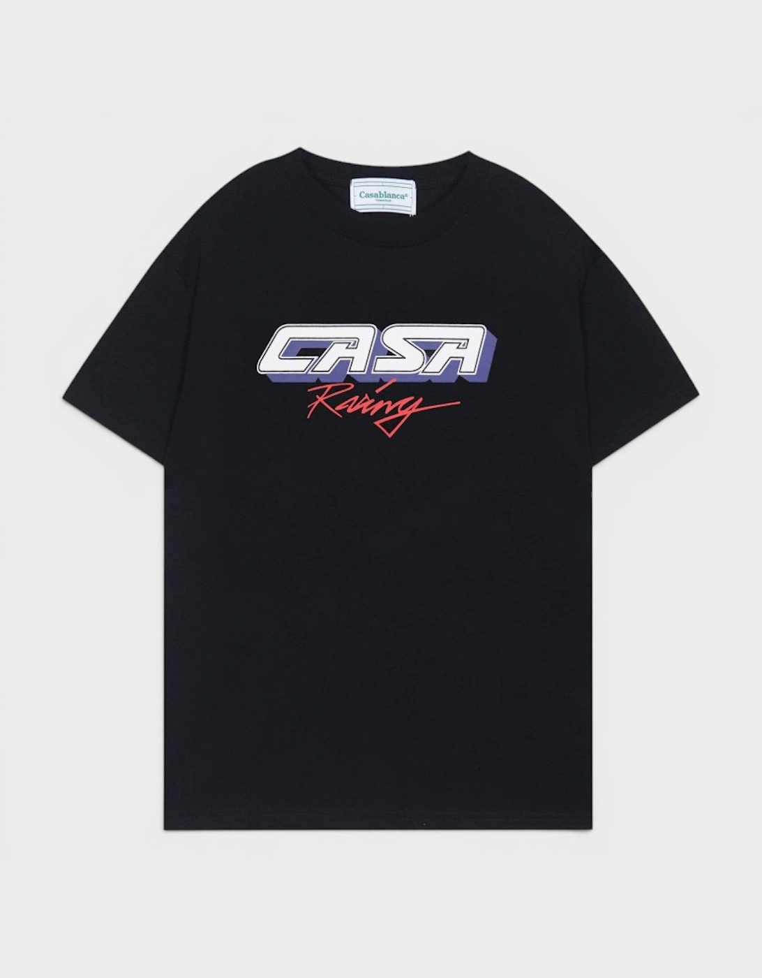 Casa Racing 3D Printed Oversized T-Shirt Black