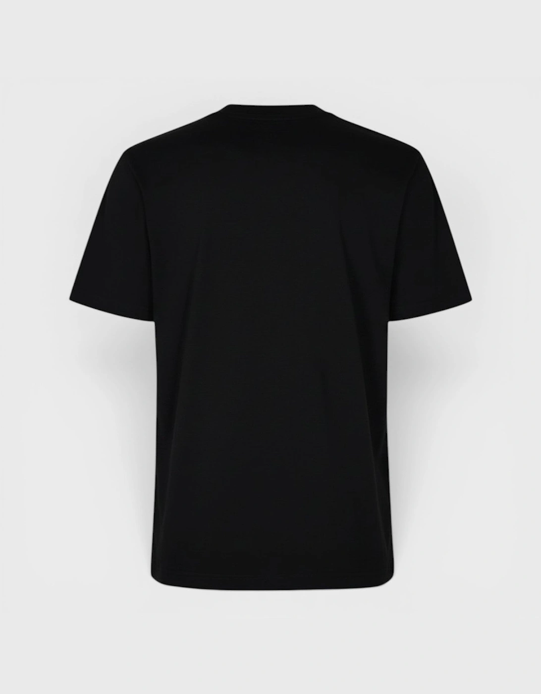 Playful Eagle Screen Printed T-Shirt Black
