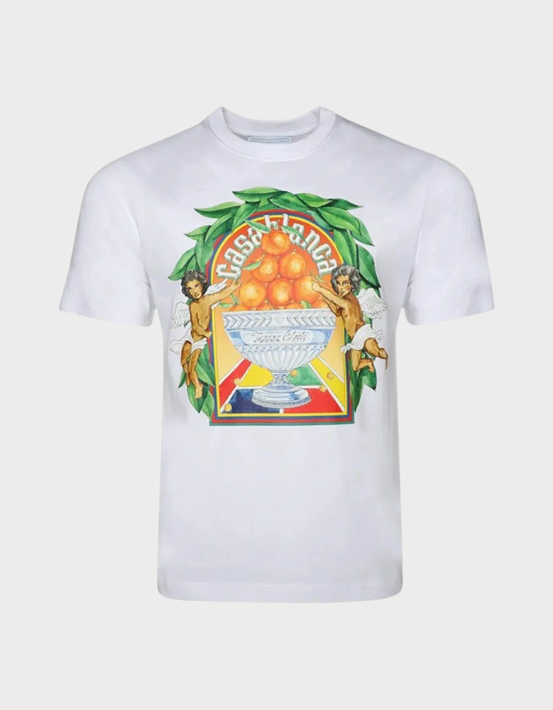 Triomphe D'Orange Printed T-Shirt White