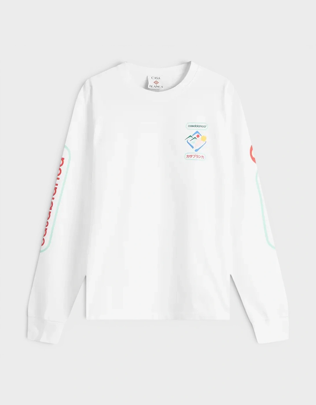 Fuji Dream Screen Printed Long Sleeve T-Shirt White, 4 of 3