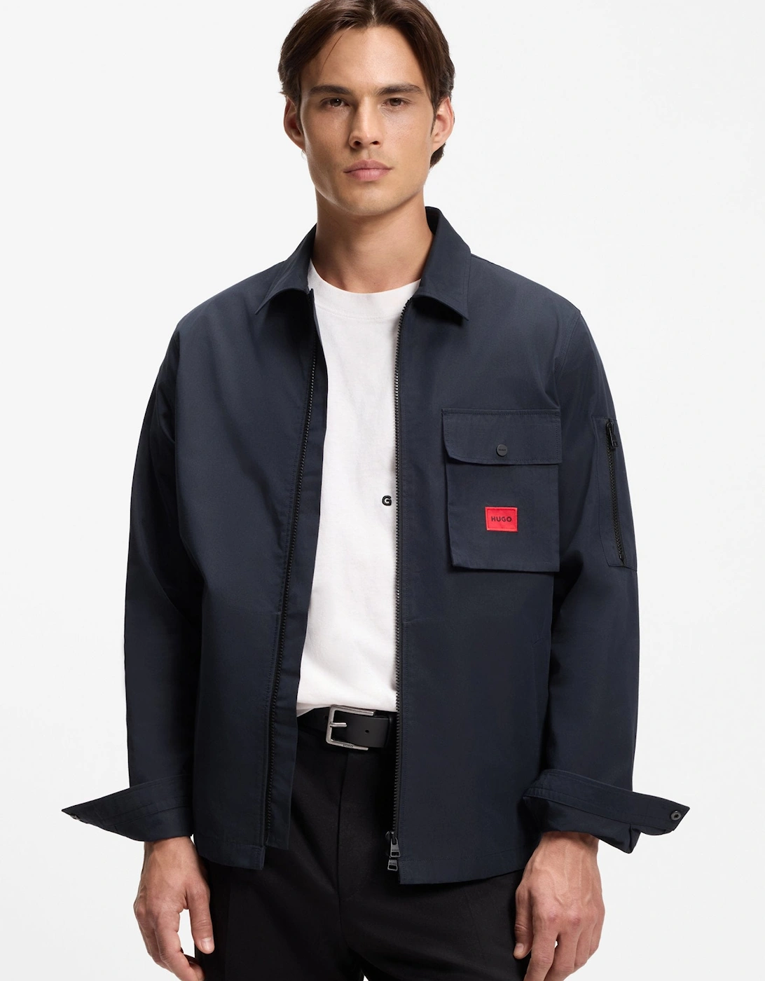 HUGO Emmond Overshirt S2-26 405 Dark Blue