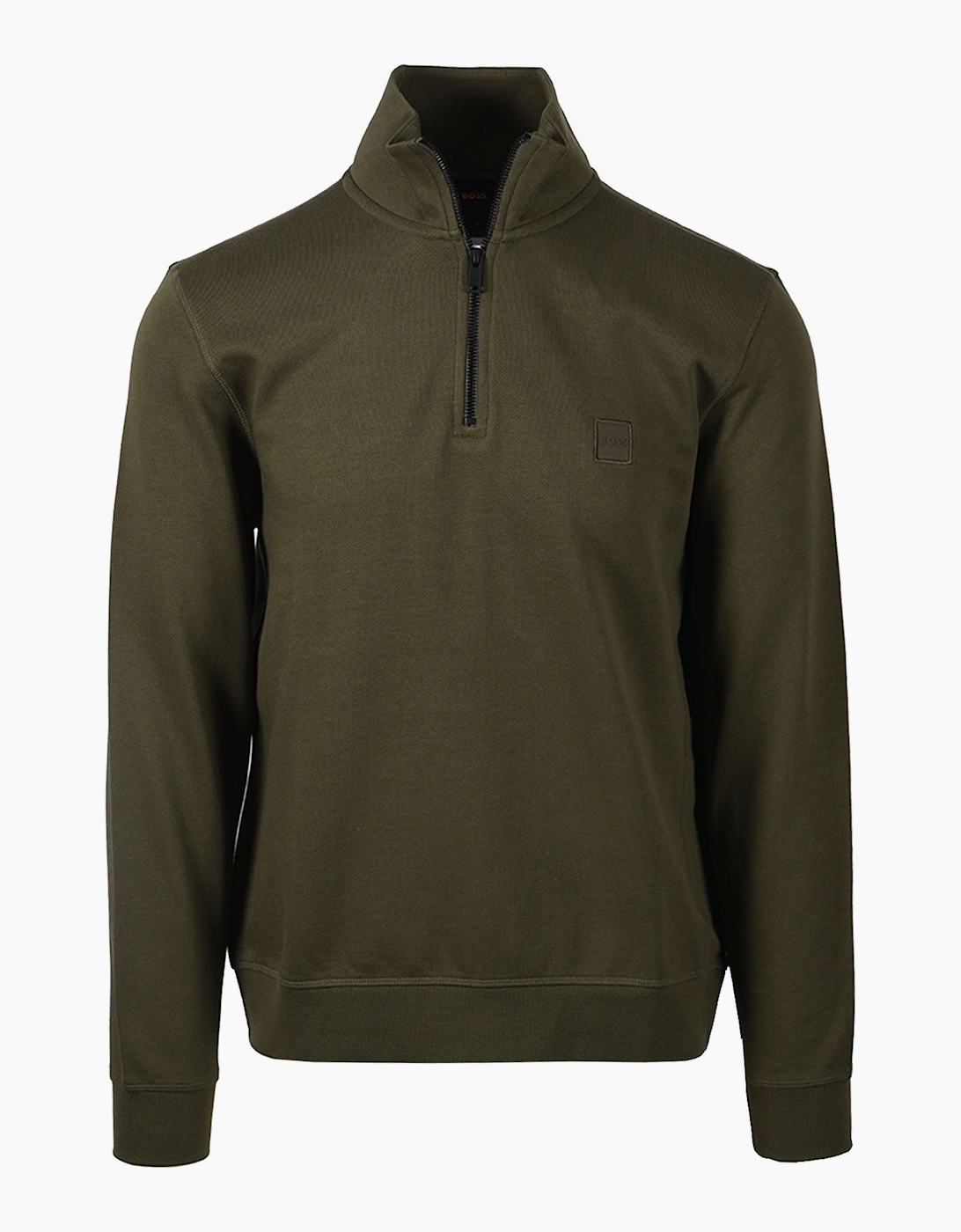 BOSS ORANGE ZETRUST HALF ZIP SWEATSHIRT BRIGHT GREEN, 4 of 3