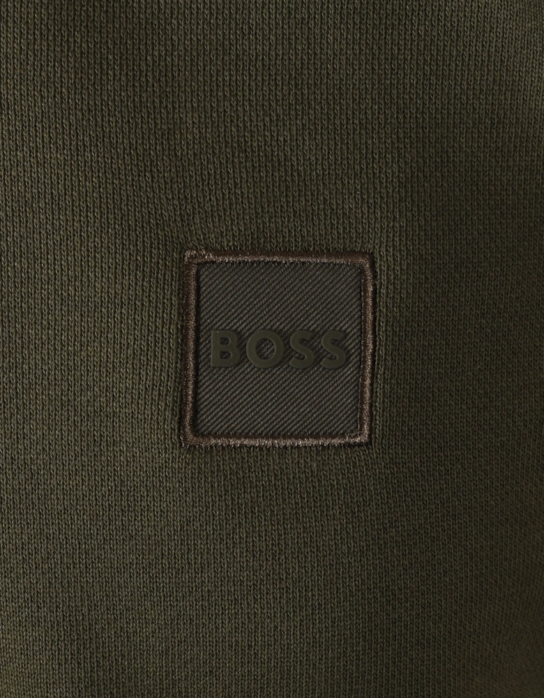 BOSS ORANGE ZETRUST HALF ZIP SWEATSHIRT BRIGHT GREEN