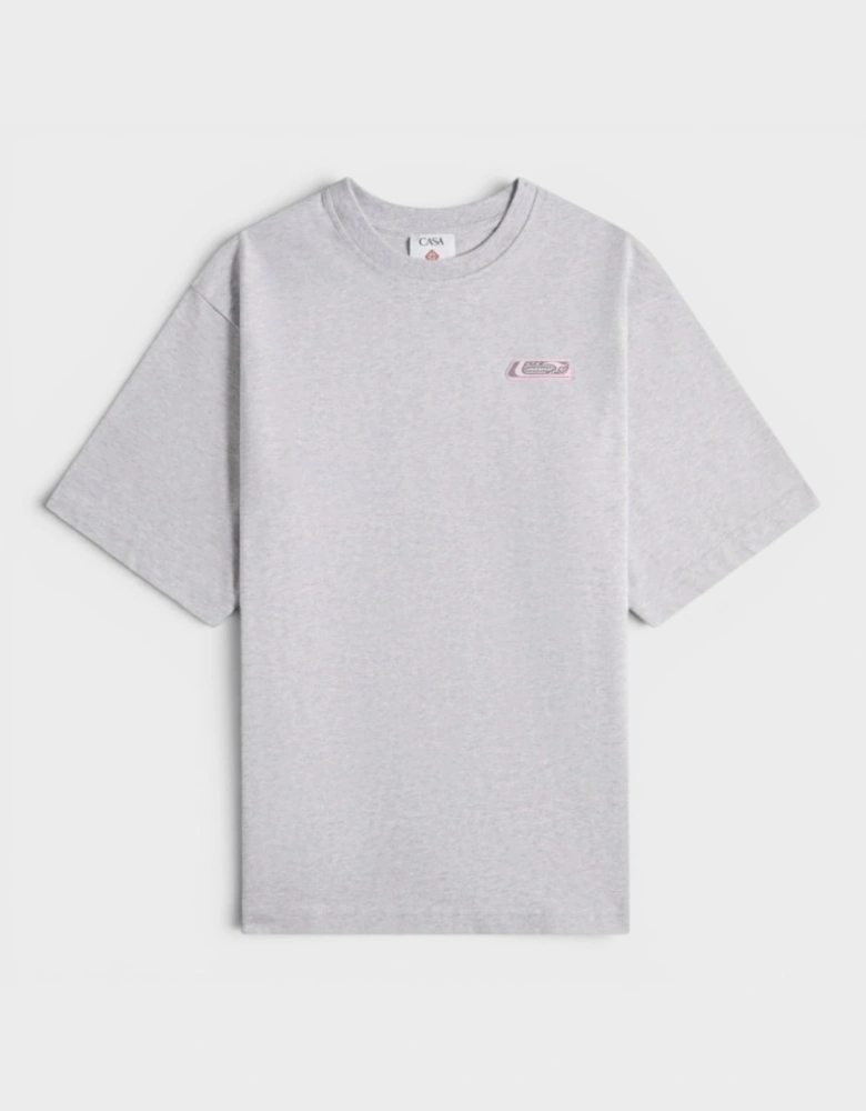 PVC Patch Oversized T-Shirt Grey