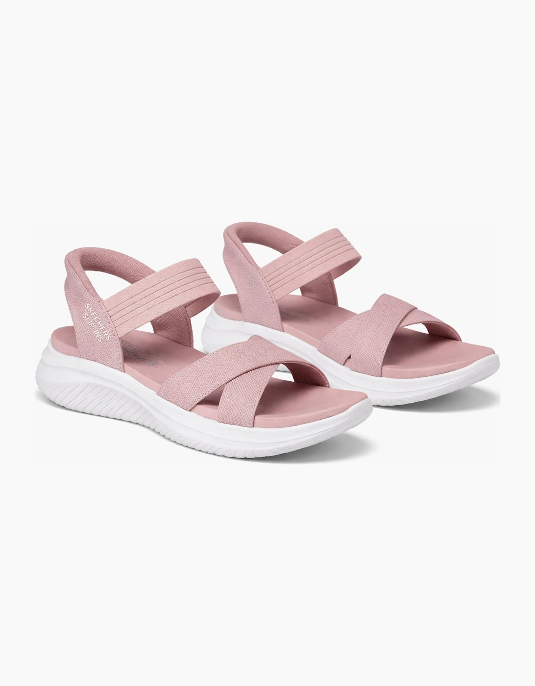 Skechers ULTRA FLEX 3.0 SANDAL - NEVER Womens Ankle Strap Sandals Rose