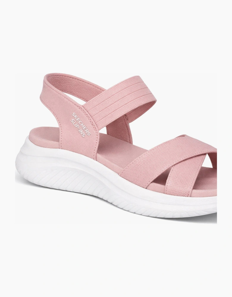 Skechers ULTRA FLEX 3.0 SANDAL - NEVER Womens Ankle Strap Sandals Rose