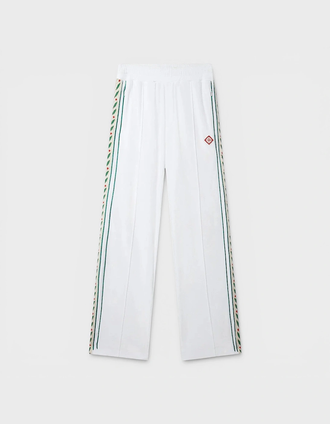 Modal Velour Laurel Track Pant White