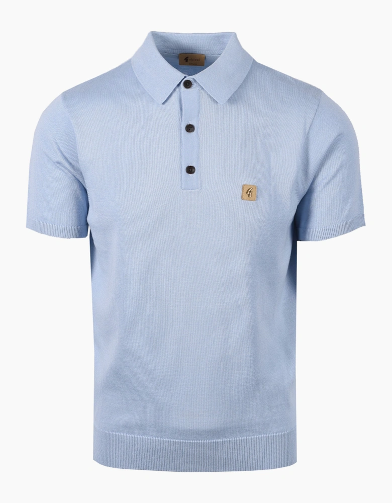 GABICCI VINTAGE JACKSON KNITTED POLO SHIRT SURF