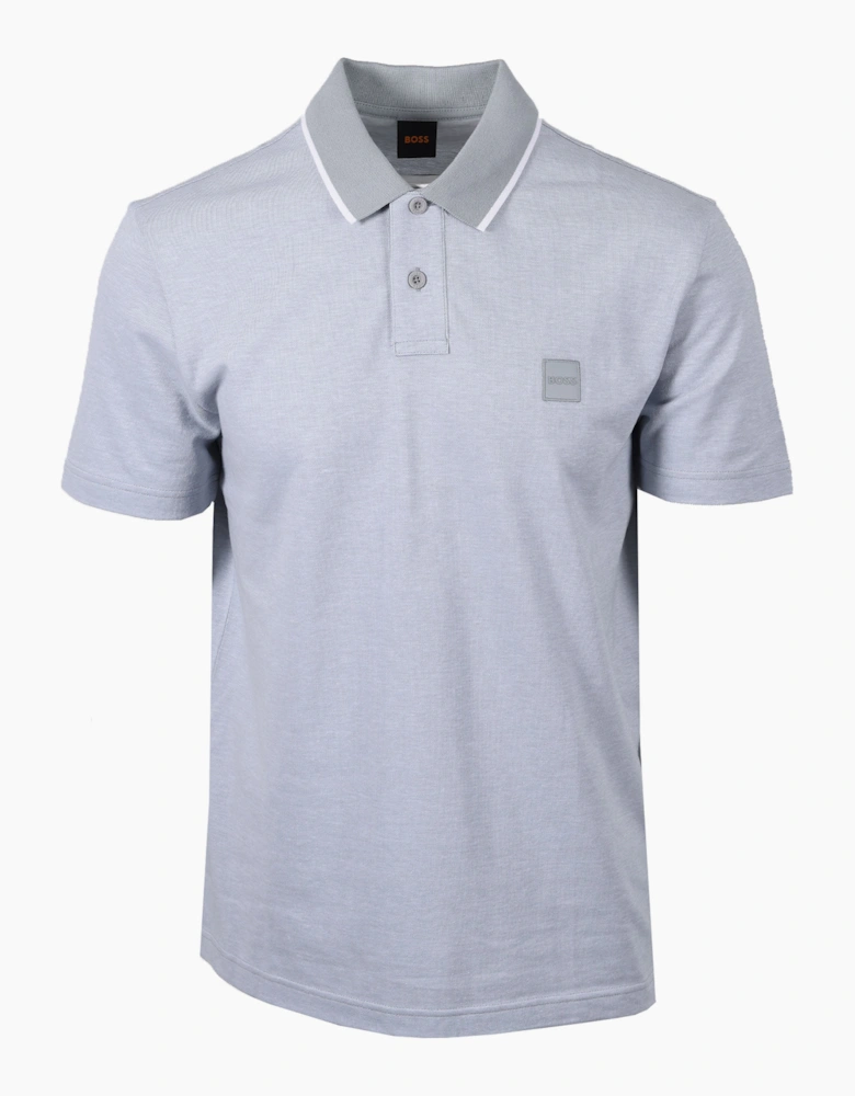 BOSS ORANGE PASSERFORD POLO SHIRT OPEN GREY